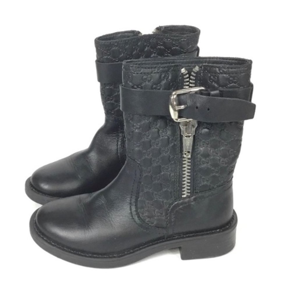 NIB Gucci Kids Motorcycle Boots size 28 $275